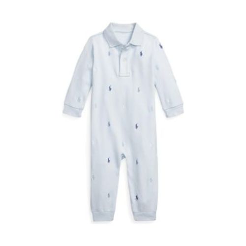 Baby Boys Polo Pony Soft Cotton Polo Coverall