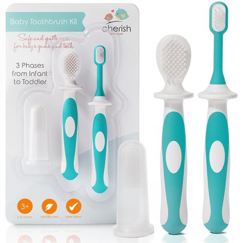 Cherish Baby Care Toothbrush Set: BPA-Free Infant Toothbrush Kit