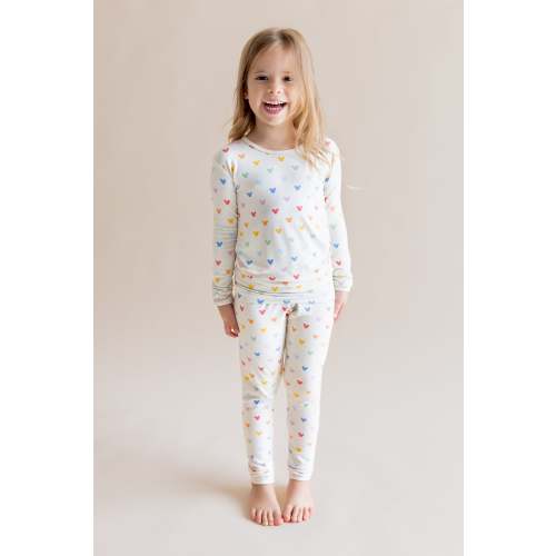 Long Sleeve Pajamas in Pastel Mickey Mouse