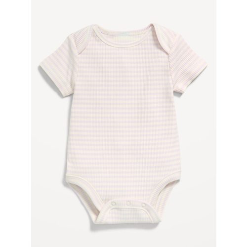 Short-Sleeve Ribbed Bodysuit for Baby
