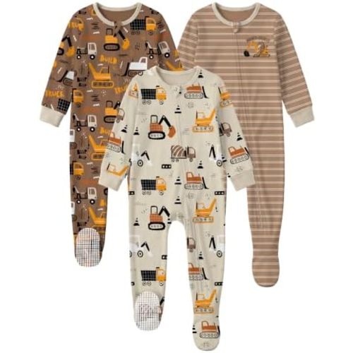 Yoofoss Toddler Pajamas 100% Organic Cotton Baby Sleepers for Boy Girl