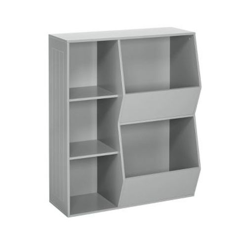 RiverRidge Kids' Playroom Toy Organizer and Bookcase with 3 Cubbies and 2 Veggie Storage Bins