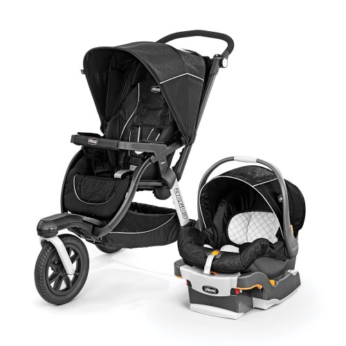 Chicco Activ3 Jogging Travel System Stroller, Crux