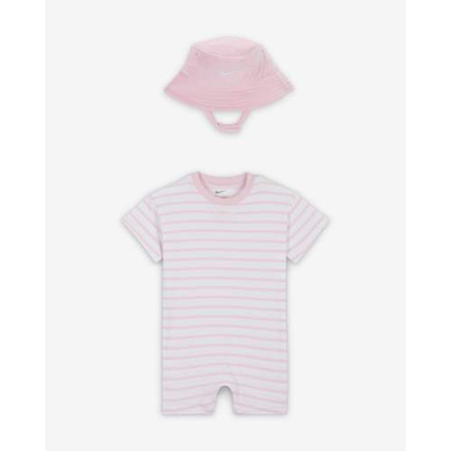 Nike Baby Short Sleeve Romper with Bucket Hat. Nike.com