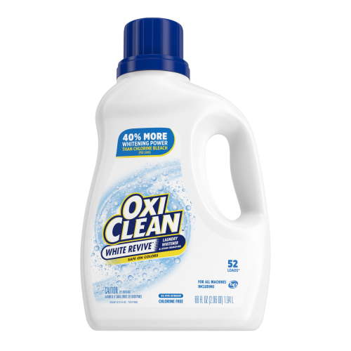 OxiClean White Revive Laundry Whitener and Laundry Stain Remover Liquid, 66 fl oz