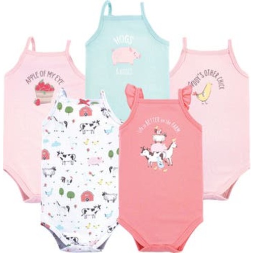 Soft Cotton Sleeveless Infant Bodysuits, 3-6M