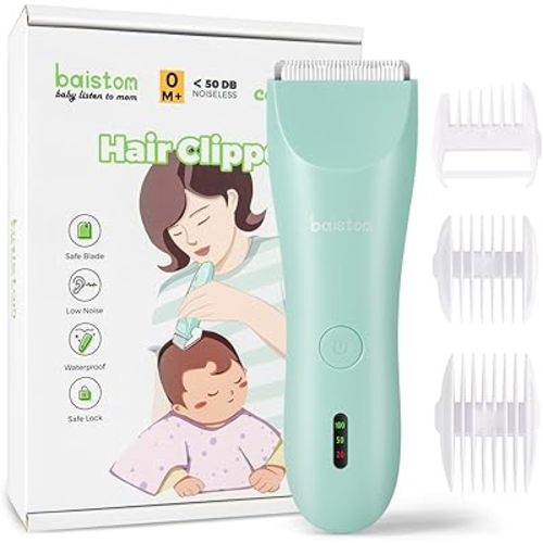 Quiet Baby Hair Clippers for 0–12Y with Hair Cutting Kit