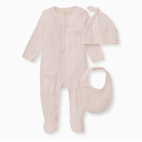 Organic Cotton Jumpsuit, Bib & Hat 3 Piece Set - Pink Sand – Burt's Bees Baby