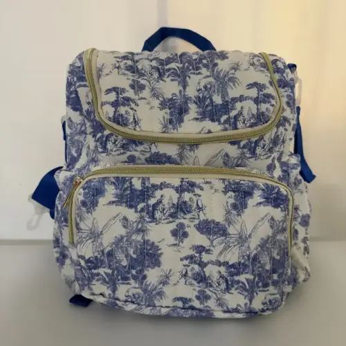 vintage floral diaper backpack moms dads large capacity - Temu