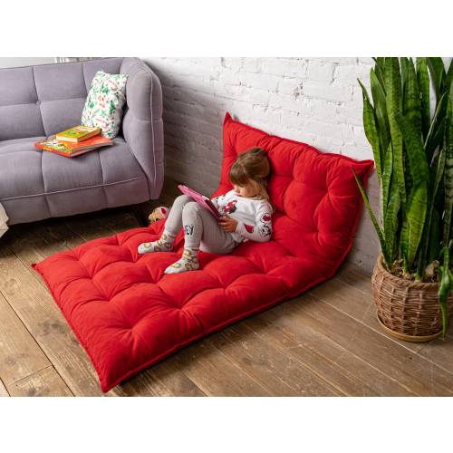 Reading nook floor cushion for kids, water repellent velvet floor pillow, large and small floor seating, floor cushion for seating