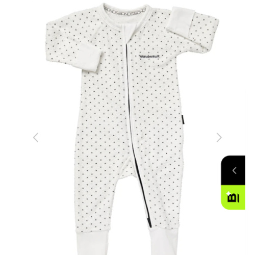 Buy Baby Poodlette Zip Wondersuit in White & Admiral Jess Spot Online | BONDS