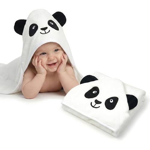 Cuddling Baby Premium Baby Towel for Bath with Hood, Extra Soft, Silky Smooth Fabric, Made from Viscose derived from Bamboo and Cotton, Extra Large, Absorbent, Hypoallergenic, Machine Washable