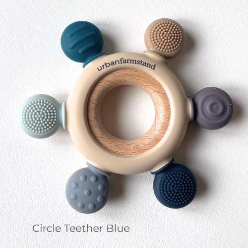 Wooden Baby Teether Silicone Teething Toy Natural Relief Baby Shower Gift Detachable Teether Sensory Toy Organic Safe Montessori Development