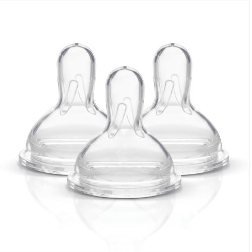Medela Slow Flow Spare Nipples with Wide Base, Compatible with Medela Storage Bottles, Made Without BPA, 3 Count (Pack of 1)