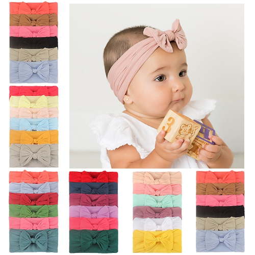 Yoyauz 6PCS Newborn Baby Girl Headband Bow Baby Headband Girl Spring-Summer 0-36 Months