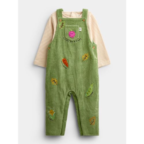 Green Vegetable Appliqué Dungaree Set | JoJo Maman Bébé USA