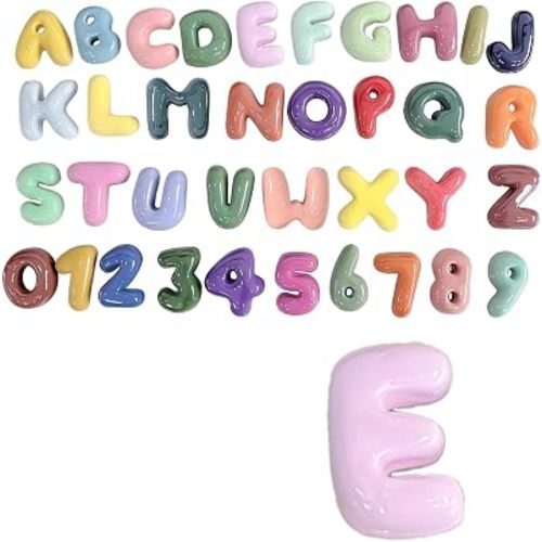 4 Inch Gypsum Letter or Number for Wall Decor, Single Alphabet or Digit for Home Decor Party Decoration Name Signs, Birthday Gifts for Boys Girls (Letter E)