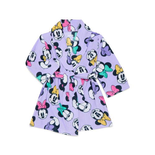 Minnie Mouse Toddler Girls Fleece Bathrobe Pajamas, Sizes 2T-5T