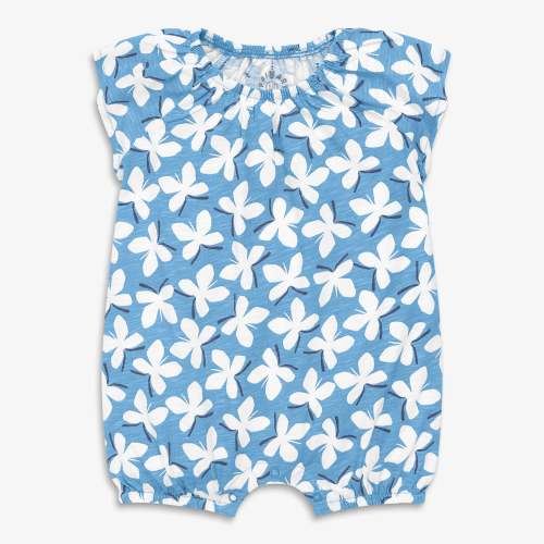 Baby flutter sleeve shortie in butterflies | Primary.com