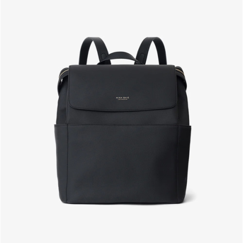 Kinney Backpack Vegan Full in Black|Gold