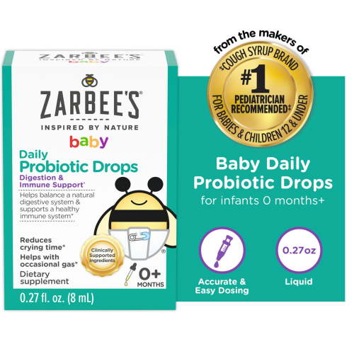 Zarbee's Baby Probiotic Drops, Digestion & Immune Support*, 0.27 fl oz