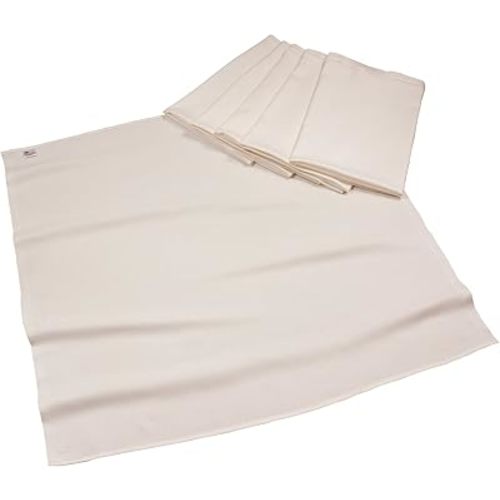 OsoCozy Bamboo/Organic Cotton Flat Cloth Diapers - Birdseye Weave - 32 x 35 Inch One-Layered Nappies, Super Soft 70% Bamboo, 30% Organic Cotton, Unbleached Natural Color. 6 Count