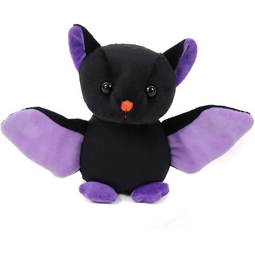 Plushland Halloween Black Bat Stuffed Animal Plush Toys,Soft Toy Gifts for Kids 7 Inch