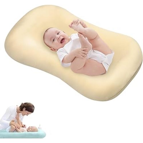 Baby Lounger, Bionic Design Baby Lounger for Newborn 0-24 Months, Soft Organic Breathable for Infants (Beige)