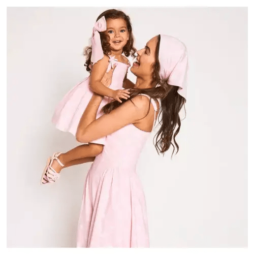 Girl Blush Pink Bow THINK PINK Lauren Women's Dress by Janie and Jack