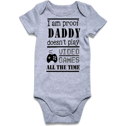 Loveternal Neutral Baby Girls Boys Cotton Romper Cute Saying Newborn Clothes 0-12 Months…