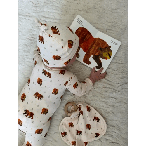 Brown Bear | Lovey with Removable Teething Ring – L'ovedbaby