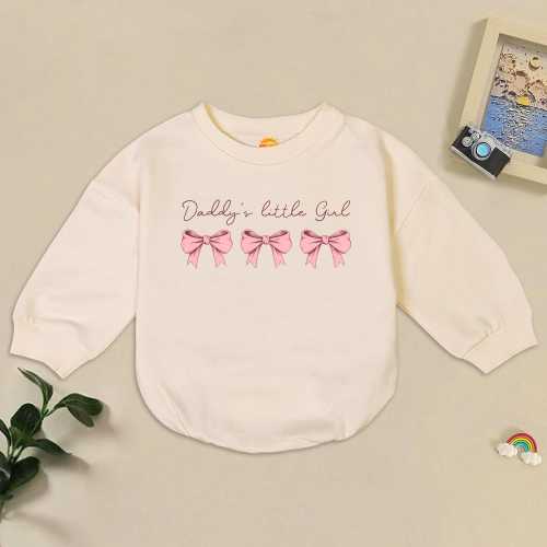 Coquette Baby Bubble Romper: Boho Pink Bow Bodysuit