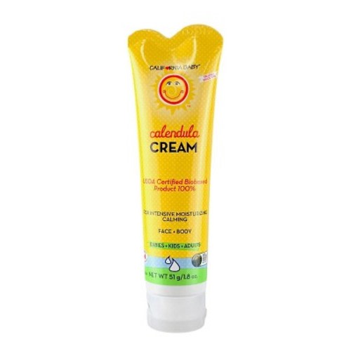 California Baby Calendula Cream - 1.8 oz Babies-Kids-Adults - Pure Plant Comfort: Soothe Dry, Sensitive Skin with Calendula’s Gentle Power