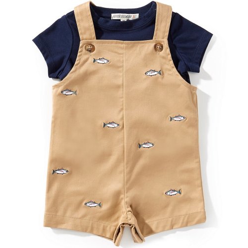 Adventurewear 360 Baby Boys Twill Embroidered Trout Jon Jon Shortall