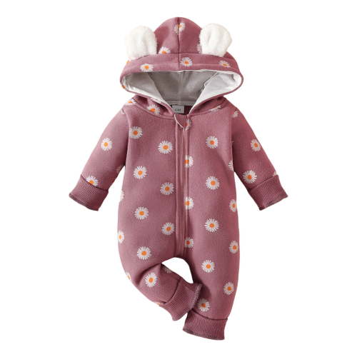 Staki Newborn Outfits Baby Girl Cute Long Sleeve Baby Girl Clothes Jumpsuit for Baby Romper(Red,3-6 Months)