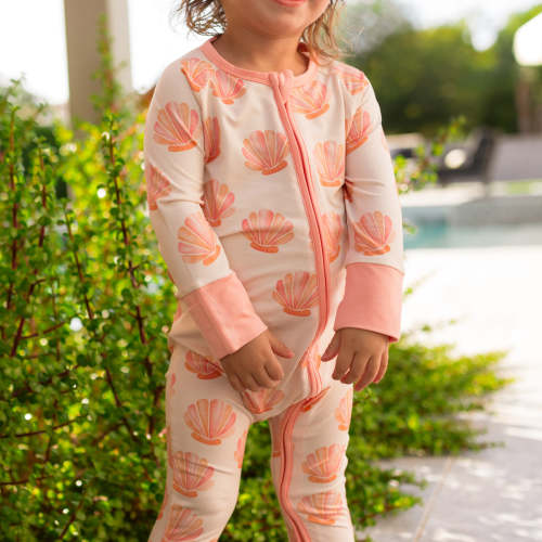 Infant Romper in Summer Shells
