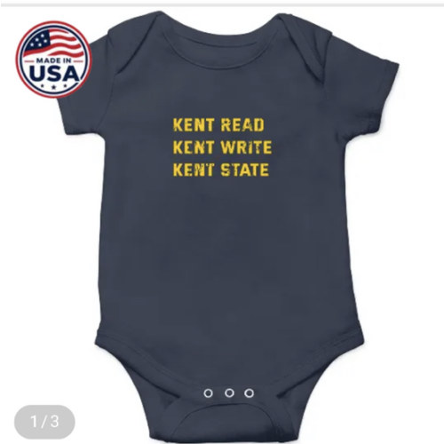 T-Shirt University-Apparel-Kent-Read-Kent-Write-Kent-State-Pullover-H Onesies