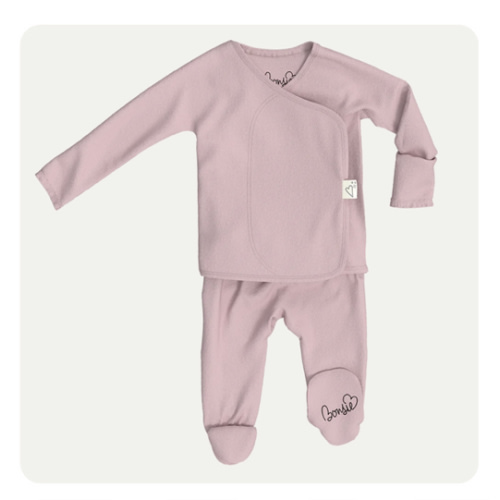 Footie - Peony – Bonsie Skin to Skin Babywear