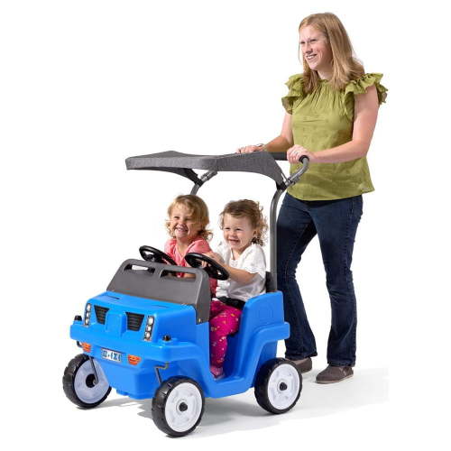 Step2, Side-by-Side Push Around SUV, Two-Seater, Blue