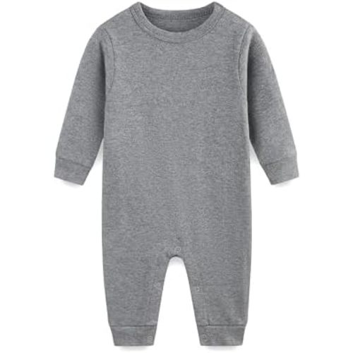 Baby Girl Boy Outfit Infant 100% Cotton Long Sleeve Newborn Romper Unisex Footless Jumpsuit