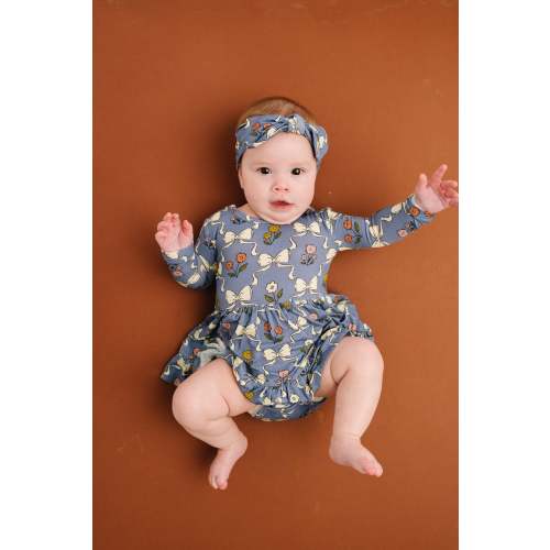 Bow Blooms Bodysuit Bamboo Dress