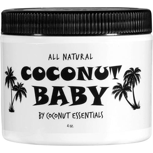 Coconut Essentials Coconut Baby Oil - Natural & Organic Moisturizer, Hair Oil for Cradle Cap Treatment, Newborn Sensitive Skin, Eczema & Psoriasis Relief, Unscented, Sunflower & GrapeSeed 4 floz