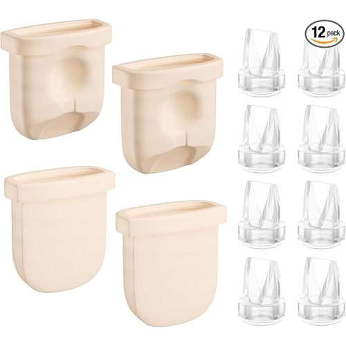 Replacement Parts for Eufy Breast Pump, Compatible with Eufy S1 Pro, S1, E20, E10, Includes 8PCS Duckbill Valves & 4PCS Diaphragms