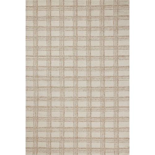 Chris Love Julia Polly Cream / Sand 7 ft. 9 in. x 9 ft. 9 in. Contemporary Area Rug
