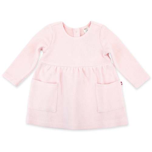 Pink Cozie Fleece Baby Dress - Baby Girl Winter Dress – Zutano