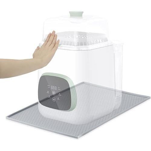 Aieve Bottle Washer Sliding Mat Compatible with Momcozy Bottle Washer, Silicone Mat for Mom Cozy Kleanpal Pro, Easy Moving Sliding Tray Baby Bottles Cleaning Machine Accessories