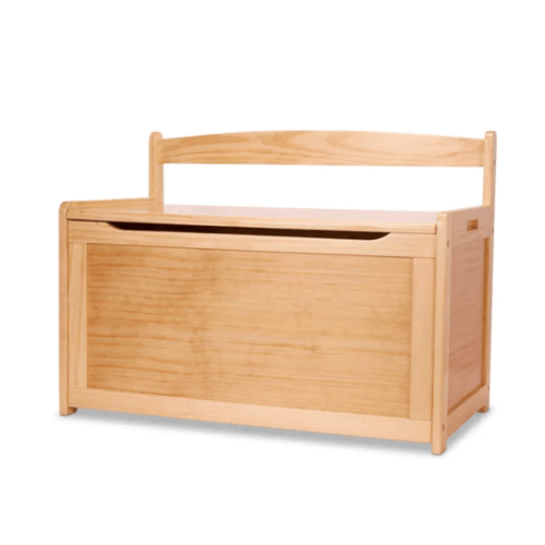 Melissa & Doug Wooden Toy Chest, Honey