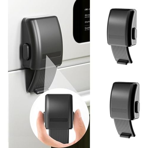 2 PCS Oven Lock Child Safety, Air Fryers Oven Front Door Lock Child Safety for Toddlers, Easy to Install Oven Safety Locks & Dishwasher Door Lock for Baby Safety