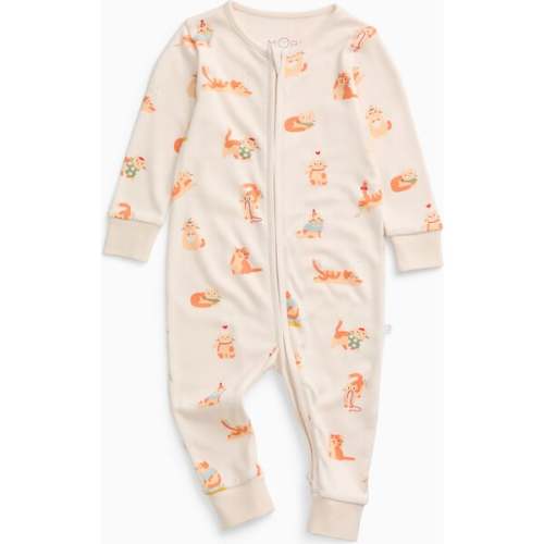 Cats Two Way Zip-Up Romper - MORI | Maisonette