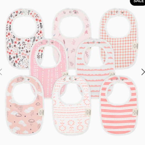 KeaBabies Urban Drool Bibs (8 Pack)
